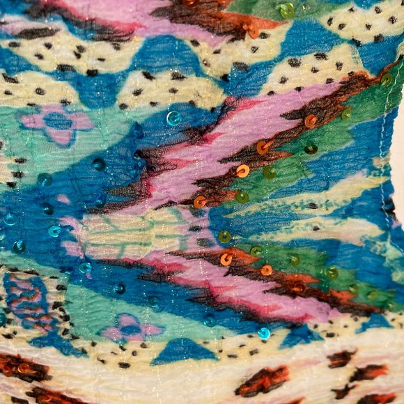 Alberto Makali Sequined Crinkle Stretchy Top - Picture 9 of 14